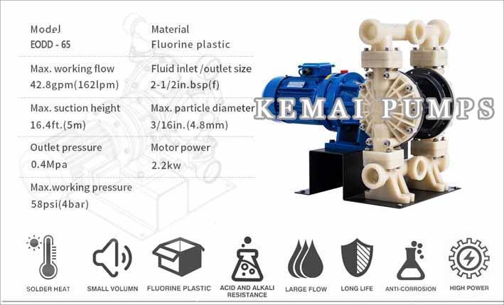 EODD-65-2.5" Electric double diaphragm pump